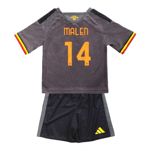 Fotbalové Dres AS Roma Donyell Malen #14 Dětské Alternativní 2026-27 Krátký Rukáv (+ trenýrky)